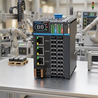 Controlador de Movimiento PLC EtherCAT OEM/ODM de 64 Ejes, Controlador Lógico de 32 E/S para Línea de Ensamblaje de Alta Velocidad