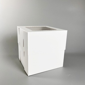 Caja de Embalaje de Papel Transparente Personalizada al por Mayor con Asa de Cinta para Pasteles de 8, 10 y 12 Pulgadas - Product Image 2