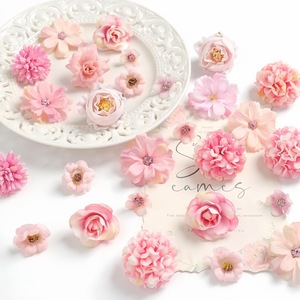 20 pz/sacchetto Teste di Fiori Artificiali Rosa, Peonie, Margherite, Rose per Ghirlande Artigianali, Matrimoni, Feste, Decorazioni Fai da Te per la Casa - Product Image 3