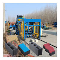 Machine à blocs de béton Hongfan Industrial QT4-15S, ligne de production automatique de pavés creux pour matériaux de construction