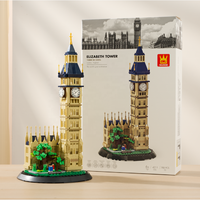 Ensemble de blocs de construction Big Ben et Tour Elizabeth pour la vente en gros, jouets d'architecture emblématique, cadeaux STEM pour importateurs et détaillants
