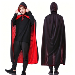 Cape <span class=keywords><strong>de</strong></span> cosplay vampire en satin double face à col montant pour hommes et <span class=keywords><strong>femmes</strong></span>, idéale pour les fêtes et événements (vente en gros) - Product Image 5