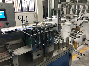 Semi ear <span class=keywords><strong>loop</strong></span> <span class=keywords><strong>3</strong></span> strati di tessuto non tessuto maschera viso monouso che fa la macchina - Product Image 5