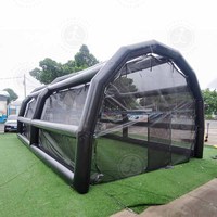 Taille personnalisée durable 40ft Pop Sale géant gonflable Cage de frappe de baseball Cage d'entraînement de baseball Jeu de sport