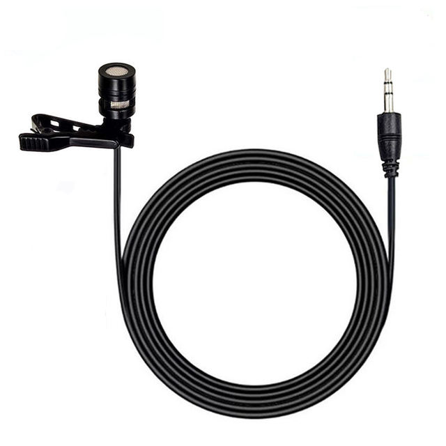 Factory Direct Wired Clip-on Condenser Lavalier Lapel Microphone Cardioid Polar Pattern Metal Construction for Live Interview