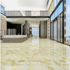 Vente flash : Carreaux de sol en porcelaine brillante bleu ciel 600x600, antidérapants, pour salle de concert et restaurant - Product Image 6