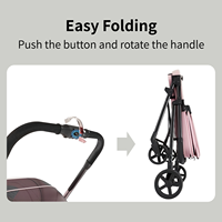 Poussette pour chien pliable légère à 4 roues, chariot pour animaux de compagnie en tissu Oxford respirant et durable, conçue pour une utilisation en extérieur, compatible avec les voitures