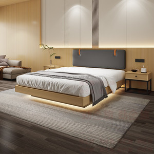 Premium 3-5 Star Modern Hotel Furniture Bundle Including King Size Bed With USB Port and Nightstands for Motel Star-rated - Product Image 2