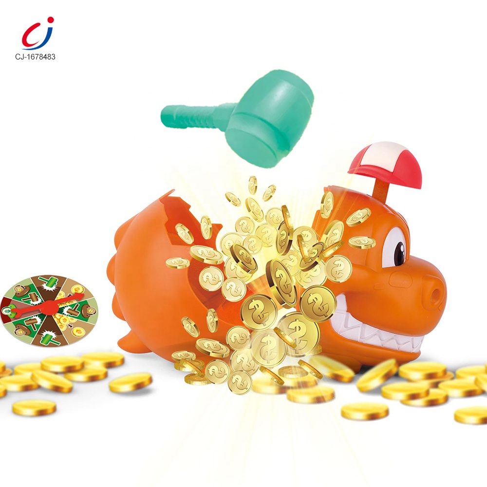 Chengji 2023 новый счастливый пластиковый поворотный стол перерыв Копилка динозавра получить сокровище интерактивные семейные игры игрушки