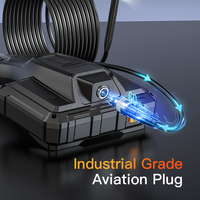 Nouvelle caméra endoscopique portable industrielle pour l'inspection et la réparation des canalisations d'égouts, 8,5 mm, 1 m, rigide, étanche, 5 pouces, 360 degrés