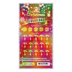 Boletos de Lotería de Alta Seguridad con Impresión Digital de Datos Variables, Tarjetas de Lotería Rasca y Gana - Product Image 2