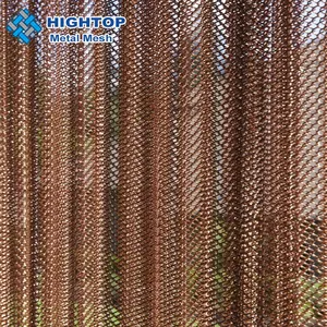 アリババ中国ステンレス鋼金属メッシュ布装飾ルームカーテン