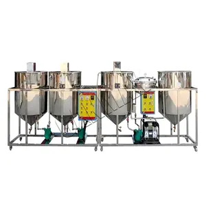 High Capacity Soybean Drum Black Small Refinery For Sale Refined Palm Oil Refining Machine