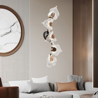 Lustre luxueux en acier inoxydable doré à LED dimmable avec garantie de 3 ans pour salon