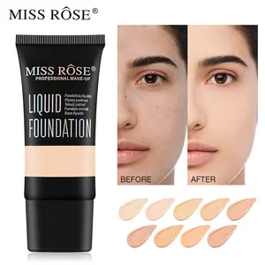 Make-up wasserdichte vollflächige flüssige Grundierung kann kosmetische flüssige Concealer Private Label angepasst werden