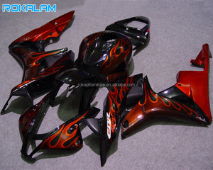 Kit de Carenado Rojo Llama para <span class=keywords><strong>Honda</strong></span> CBR600RR F5 07 08, Carenado para Motocicleta CBR600 <span class=keywords><strong>RR</strong></span> <span class=keywords><strong>2007</strong></span> 2008 <span class=keywords><strong>CBR</strong></span> 600RR - Product Image 1