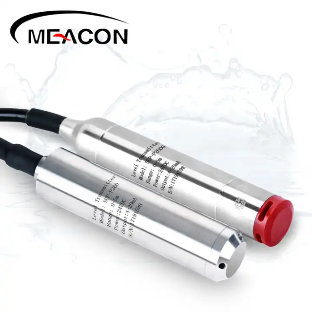 IP68 Water Liquid Tank Level Sensor Industrial 4-20mA Stainless Steel Submersible Level Sensor