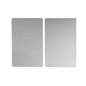 Kartu Aluminium Anodized Hitam Ukuran 63*88mm, Terukir Laser dengan Teks Pribadi, Kartu Keanggotaan Logam Aluminium Anodized - Product Image 3