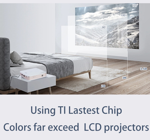 Homan 2.4G/5G Wifi Android Thông Minh Túi Máy Chiếu Mới 4K Video Pico DLP Không Dây Miracast Ngoài Trời Rạp Chiếu Phim Máy Chiếu - Product Image 2