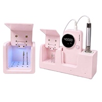 Ponceuse à ongles électrique professionnelle sans fil 40000 tr/min 75W avec stérilisateur pour manucure et pédicure rechargeable