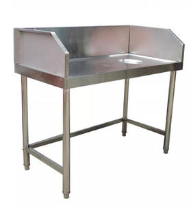 <span class=keywords><strong>Table</strong></span> <span class=keywords><strong>de</strong></span> travail en acier inoxydable pour le <span class=keywords><strong>traitement</strong></span> du poisson, avec crédence, pour cuisine <span class=keywords><strong>de</strong></span> restaurant - Product Image 2