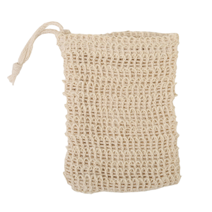 Hot Selling Natural Exfoliating Ramie Soap Saver Bag Sisal Mesh China Bathroom Accessories Fashionable <b>Drawstring</b> Shower <b>Pouch</b> - Product Image 3