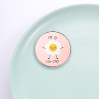 Spedizione Diretta di Badge Rotondi Personalizzati Stampati, Spille Personalizzate con Cartoni Animati, Citazioni Ispiratrici, Figure di Animali e Piante