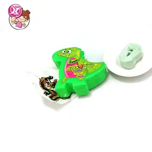 Fabrika toptan sıcak satış şeker meyve lezzet çocuk çıkartmalar renk dinozor oyuncak 2024 yeni tatlı lal bubble gum rolls