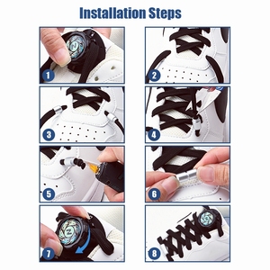 <span class=keywords><strong>Nuevas</strong></span> Zapatillas Deportivas Planas y Sencillas de Plástico con Hebilla de Alambre de Acero Antideslizante, Diseño de Cordones Elásticos Sin Atar - Product Image 4