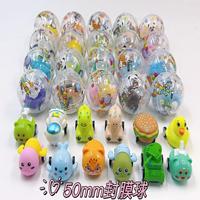 Capsules en plastique sans BPA MAGIC AMUSEMENT 75 mm pour distributeur automatique de figurines à assembler, vente en gros d'usine, originales