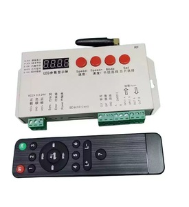 Contrôleur LED SPI K1000S - Programmable par <span class=keywords><strong>carte</strong></span> <span class=keywords><strong>SD</strong></span>, couleurs de rêve pour bandes adressables WS2812B, DC5-24V avec télécommande RF - Product Image 4