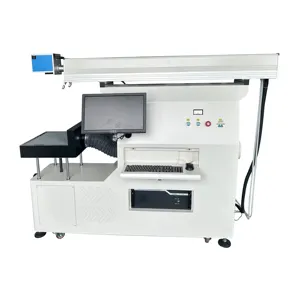 Mesin pengukir co2 3D 600*600mm, untuk kertas kulit kayu co2 laser dinamis tabung kaca co2