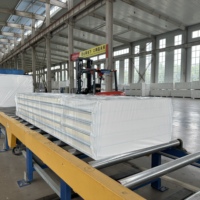 Panneau composite isolant en mousse de polyuréthane de 75 mm de style design contemporain pour entrepôts frigorifiques, entrepôts et hôtels