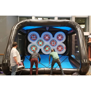 Système de jeu interactif gonflable populaire pour l'extérieur, jeu de tir sportif avec éclairage IPS, arène sportive gonflable combinée - Product Image 2