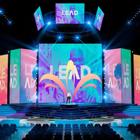 Pantalla LED de Alquiler para Eventos Publicitarios Grandes, Pantalla LED de Alquiler para Exteriores de 500x500 mm, Pantalla de Video Wall LED P3.91 P4.81