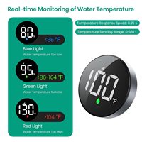 Termómetro de Ducha Impermeable con Alertas de Temperatura en Tiempo Real y Código de Color para Monitoreo del Baño; Compatible con Venta al por Mayor OEM