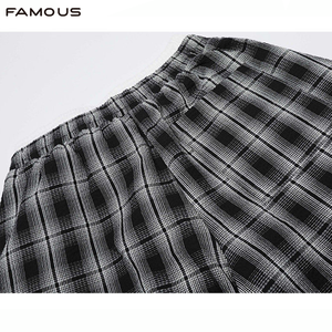 <span class=keywords><strong>Pantalon</strong></span> large Y2K à <span class=keywords><strong>carreaux</strong></span>, coupe droite, style streetwear pour <span class=keywords><strong>homme</strong></span>, vente en gros OEM en vrac - Product Image 4