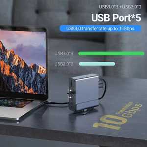 16-in-1 USB-C ドッキングステーション MST 16ポート Type-C 多機能ハブアダプター USB 3.0 デスクトップPC用 - Product Image 5