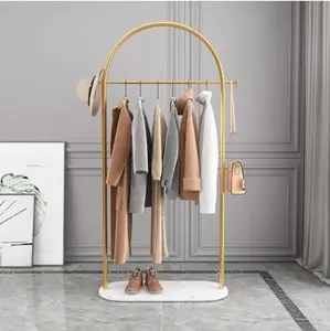 Clothes rack floor-standing bedroom home clothes hanger simple indoor clothes hanging rack marble living room simple coat rack
