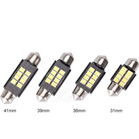 Lampe de plaque d'immatriculation LED modèle 02 à courant constant haute luminosité 2835 8SMD 31 41MM pour voiture, directement de l'usine