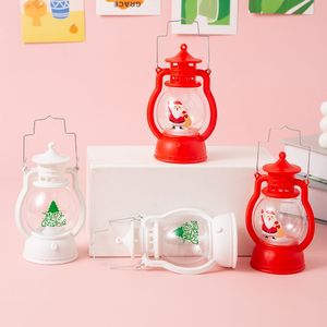 Christmas Oil Lamp Mini Portable Night Light <b>Battery</b> Operated Tap Control Plastic Lantern Window Decoration Ornament - Product Image 3