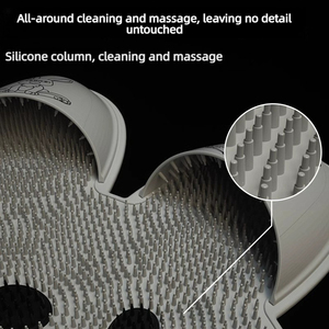<span class=keywords><strong>Tapis</strong></span> de bain <span class=keywords><strong>antidérapant</strong></span> en silicone en forme de pied de lapin pour <span class=keywords><strong>douche</strong></span>, massage du dos, élimination des peaux mortes, lavage des pieds - Product Image 3