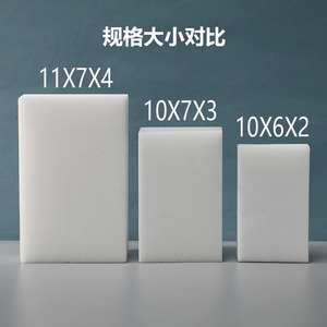 High Density Compressed Nano Sponge 10x6x2cm Circular Pattern For Pots And Pans Cleaning - Product Image 3