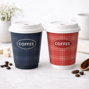 แก้วกาแฟกระดาษแบบกำหนดเอง ตัวอย่างฟรี แก้วย่อยสลายได้เคลือบ PLA สำหรับร้านกาแฟ แก้วแบบนำกลับบ้าน ขนาด 10oz 12oz 6oz สำหรับกาแฟเอสเพรสโซ - Product Image 1