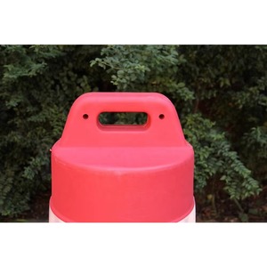 Barrière de sécurité routière en PE CITICITY pour usage intérieur, diamètre 460 mm, hauteur 900 mm, film réfléchissant, remplissable d'eau - Product Image 3
