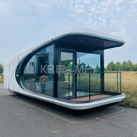 Hébergement en hôtel-resort, maison mobile de luxe préfabriquée en conteneur, nouvelle maison capsule spatiale