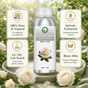 Aceite Absoluto de <span class=keywords><strong>Rosa</strong></span> Búlgara 100% Puro y Natural (<span class=keywords><strong>Rosa</strong></span> <span class=keywords><strong>Alba</strong></span>) Orgánico al por Mayor OEM, Fragancia Fina para Perfumería y Cosméticos - Product Image 2
