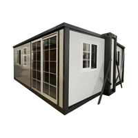 Maison Conteneur Pliable Extensible 2 Chambres, Bâtiment Modulaire Portable, Expédition Chine, Conteneur Pliant Extensible 20ft 40ft