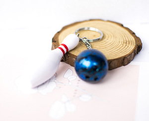 New Design Bowling Metal Keychain Car <b>Key</b> <b>Chain</b> <b>Key</b> Ring Sports Hot Sale Keyring Pendant for Man Women Gift Wholesale - Product Image 4