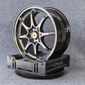 Nouvelles jantes en aluminium de style JDM classique, noir hyper, 15 pouces, 4/100/114.3, jantes monobloc pour Civic Style Bolt A356.2 Aluminium - Product Image 2